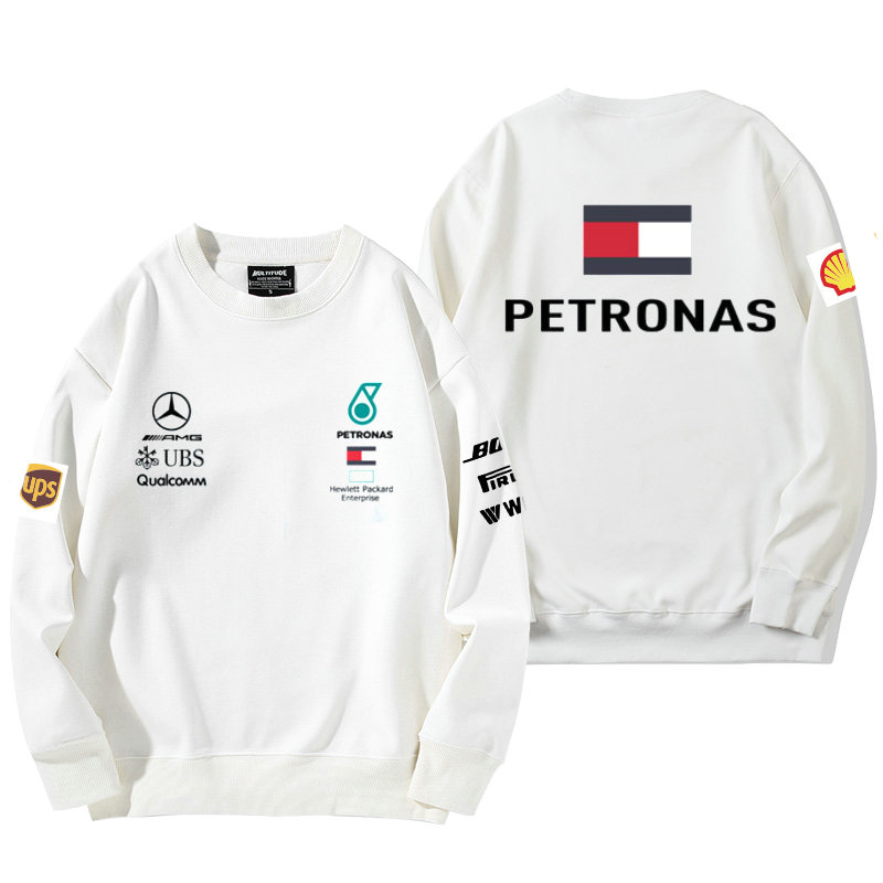 Sweatshirt Mercedes-AMG Petronas Motorsport Qualcomm Homme Coton Respirant